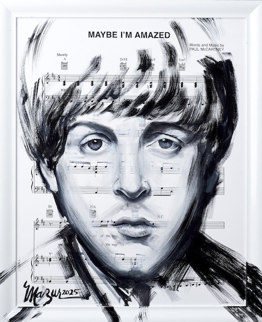Ruby Mazur Maybe I’m Amazed (Paul McCartney) (Lyrics) (Original) (Framed)